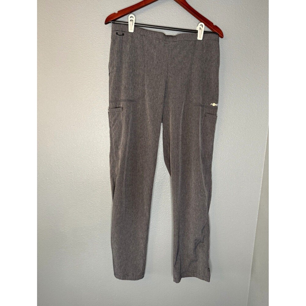 Carhartt Force Scrub Pants Womens L Gray Cargo Medical Uniform